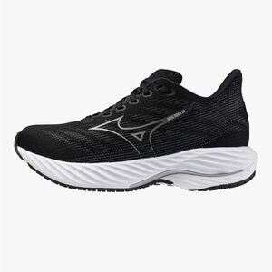 Mizuno Wave Rider 28 Black and White Running Sneakers